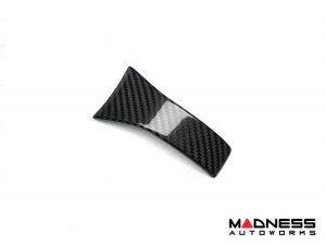 Alfa Romeo Giulia Steering Wheel Trim - Carbon Fiber - Lower Decal Trim - QV Model - 2020+ models Alfa Romeo Giulia Steering Wheel Trim - Carbon Fiber - Lower Decal Trim - QV Model - 2020+ models